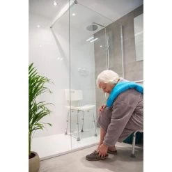 Parcura Douchekruk Met Rugleuning - Douchestoel - Badstoel - Wit -Grohe Winkel 1200x1200 937