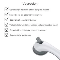 Merkloos Handgreep Met Zuignap Voor Badkamer, Douche En Toilet – Veilige Oplossing Zonder Boorgaten – Veiligheidsgreep – Helping Hand Handvat - 30CM - Handig Hulpmiddel Voor Kinderen En Ouderen -Grohe Winkel 1200x1200 955