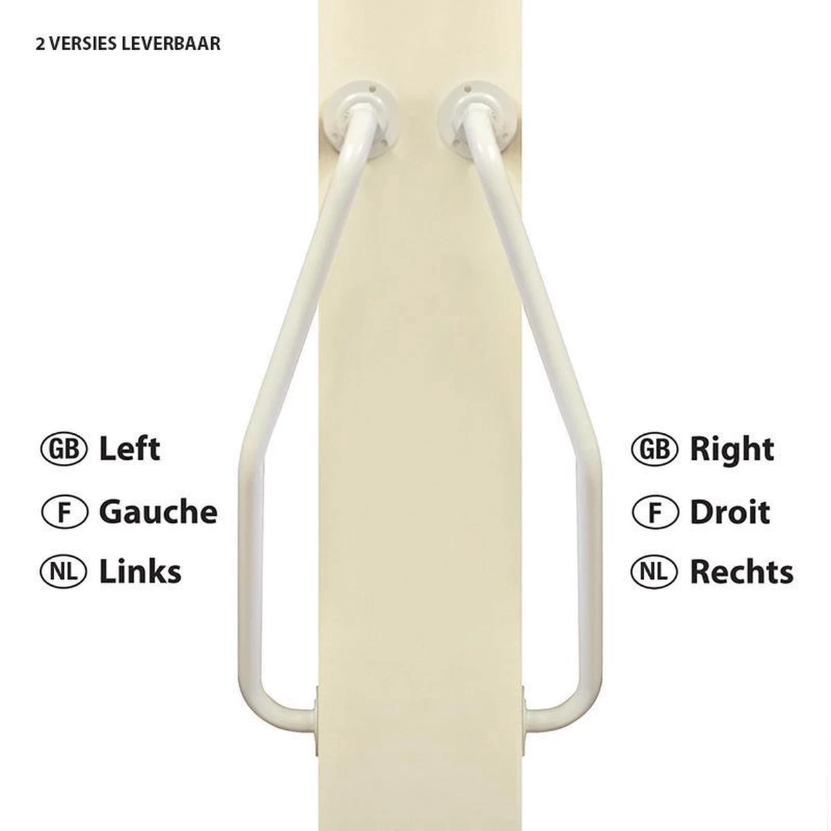 Wandbeugel Gedraaid LINKS - Wit 4 Wandbeugel Gedraaid LINKS - Wit - Image 4