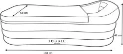 Tubble® Compact - Klein Opblaasbaar Ligbad 140 Cm Lang – Opvouwbaar Bad Voor Volwassenen Tot 170cm - IJsbad Wim Hof Methode - Zitbad - 200L -Grohe Winkel 1200x534