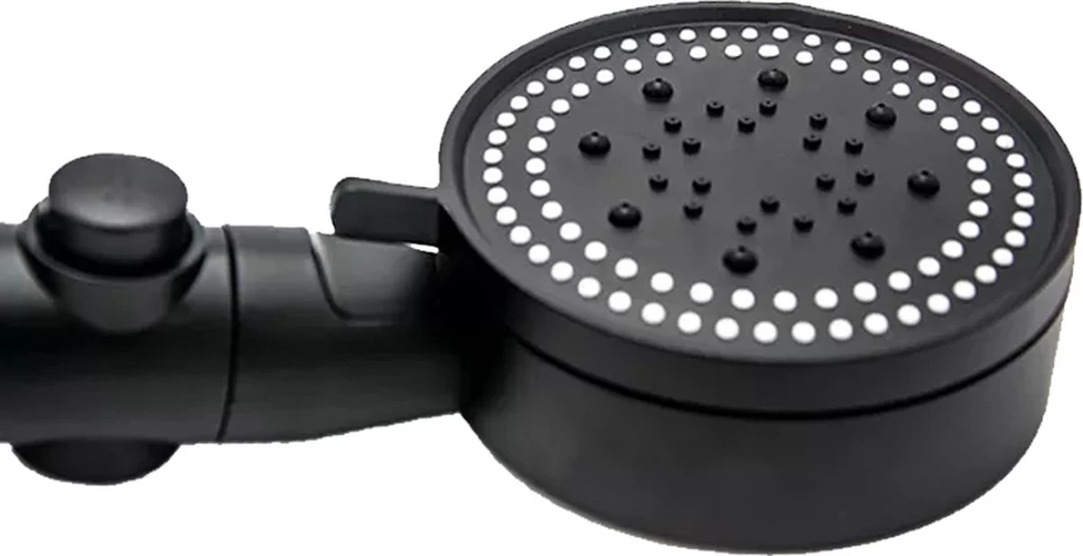 Merkloos Waterbesparende Douchekop - Handdouche - Regendouche - Met ECO STOP Knop - 5 Standen - ABS - Zwart 7 Merkloos Waterbesparende Douchekop - Handdouche - Regendouche - Met ECO STOP Knop - 5 Standen - ABS - Zwart - Image 7