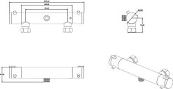 SCHÜTTE London Thermostatische Douchekraan - Hartafstand 150 Mm - Zwart Mat -Grohe Winkel 1200x620