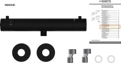 SCHÜTTE London Thermostatische Douchekraan - Hartafstand 120 Mm - Zwart Mat -Grohe Winkel 1200x623 1