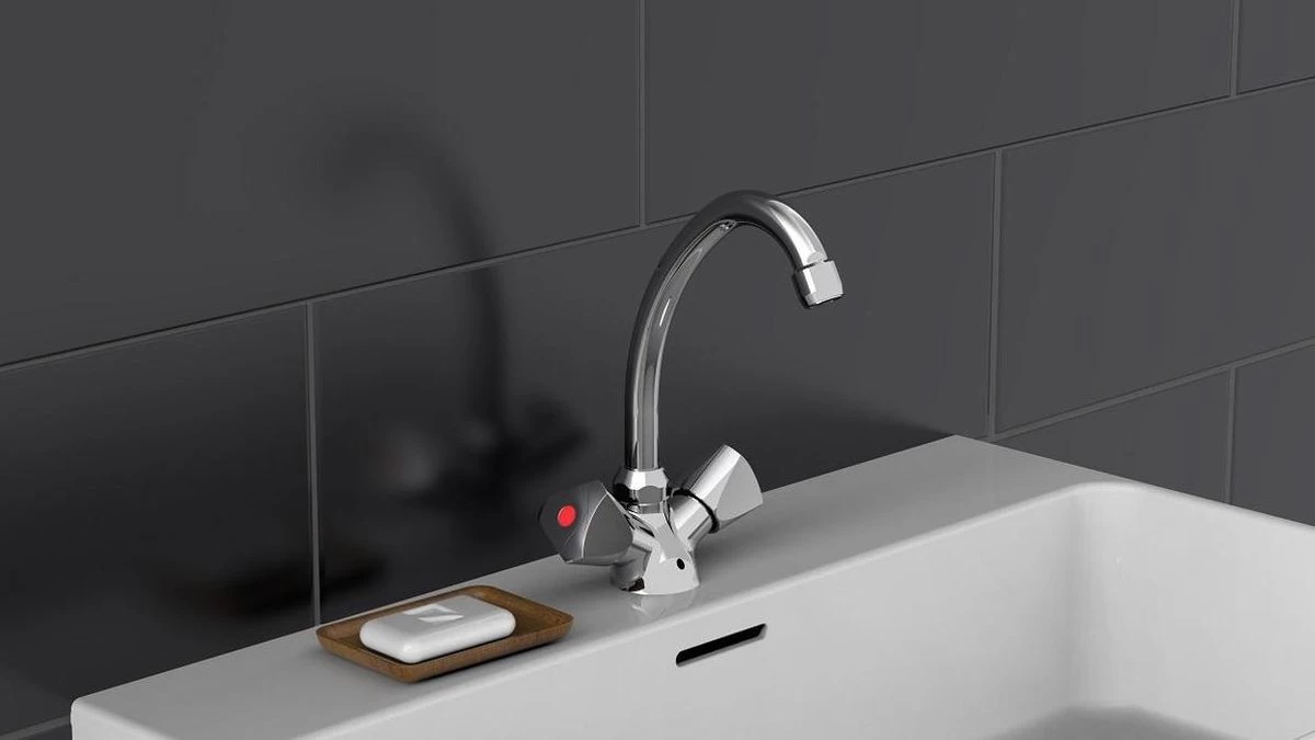 SCHÜTTE Carneo Wastafelkraan - Mengkraan - Met Waste - Chroom 4 SCHÜTTE Carneo Wastafelkraan - Mengkraan - Met Waste - Chroom - Image 4