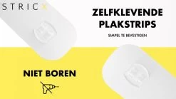 STRICX Doucherek 2 Laags Zwart - Zelfklevend Doucherek Inclusief 3 Ophanghaakjes - Doucherek Voor Badkamer / Keuken - Doucherek Met Plakstrip - Keukenrek Met Plakstrip - Badrek Douche - Kruidenrek Specerijen - Badkamerrek Douchemandje -Grohe Winkel 1200x675 51