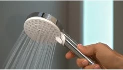 Hansgrohe Crometta S 240 Showerpipe - 1jet - Incl. Thermostaat - Chroom -Grohe Winkel 1200x686 2