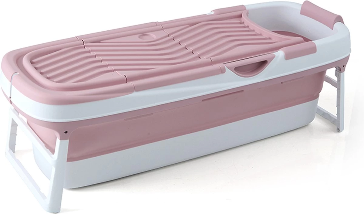 Livista® - Opvouwbaar XXL Bad - Roze - Zitbad - Inklapbaar - Bath Bucket - 158 CM LANG - XXL - Incl. Onderwater LED Lichten En Rugkussen 1 Livista® - Opvouwbaar XXL Bad - Roze - Zitbad - Inklapbaar - Bath Bucket - 158 CM LANG - XXL - Incl. Onderwater LED Lichten En Rugkussen