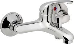 SCHÜTTE Athos Plus Badkraan - Mengkraan - 150 Mm Hartafstand - Chroom