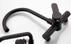 Merkloos Inbouw Wastafelkraan 8654-CB - Muurkraan - RVS - Mat Zwart -Grohe Winkel 1200x747