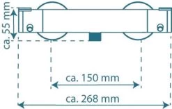 SCHÜTTE London Thermostatische Douchekraan - Hartafstand 150 Mm - Chroom -Grohe Winkel 1200x761 5