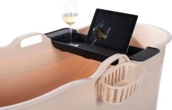 HelloBath® - Bath Bucket - XL - 125 Cm - Brazilian Sand - Zitbad - Ligbad (Verzending In Doos) - Incl. Badplank En Kraantje -Grohe Winkel 1200x774