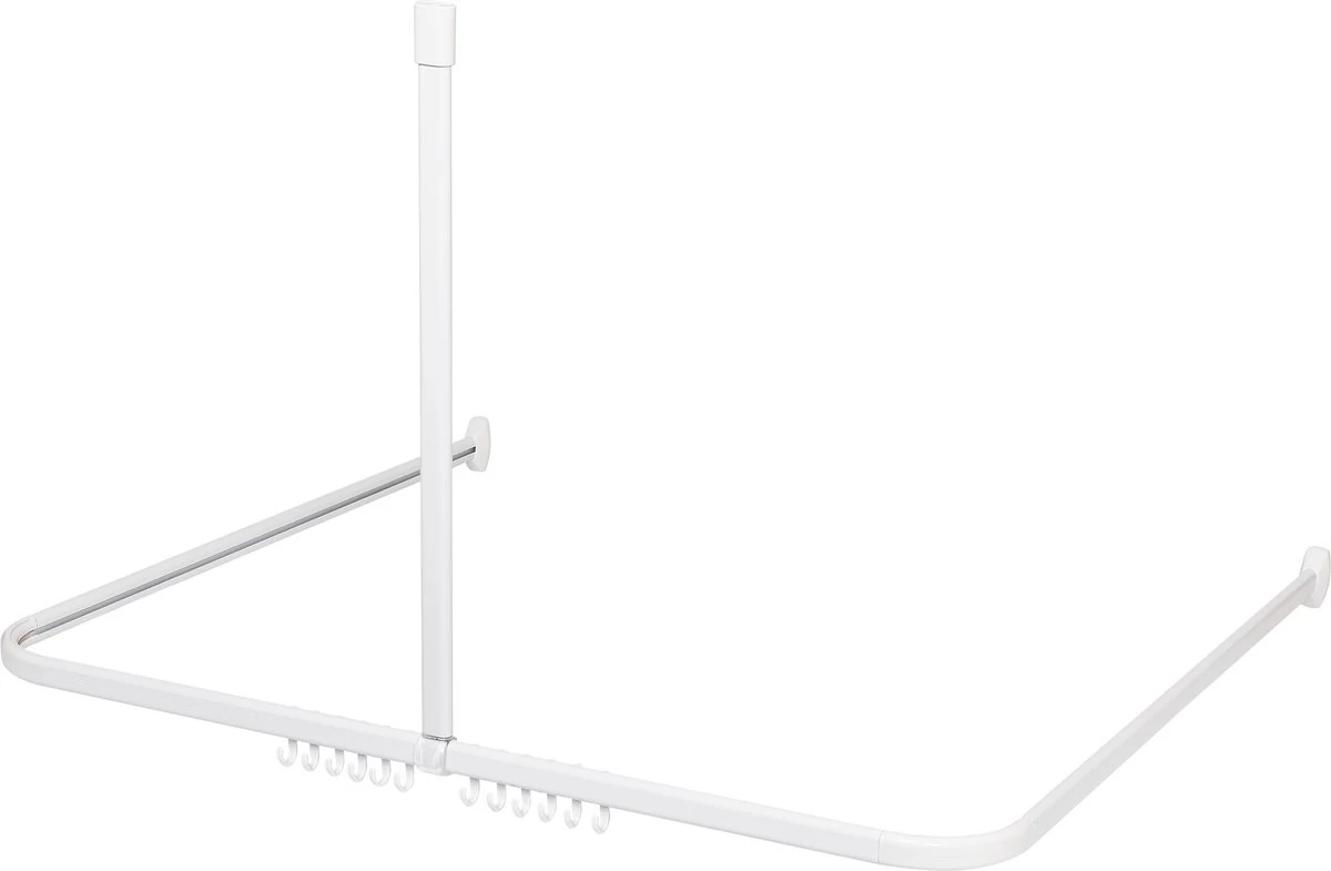 Sealskin - Easy Roll Douchegordijnstangset - 90x90x90 Cm - Wit 8 Sealskin - Easy Roll Douchegordijnstangset - 90x90x90 Cm - Wit - Image 8