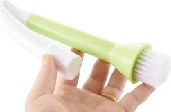 Merkloos Verlengborstel Voor Kraan - Buigbaar Met Schoonmaakborstel - Siliconen - Groen - 2 Stuks -Grohe Winkel 1200x786 1