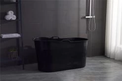 LIFEBATH - Zitbad Mira - Bath Bucket XL - Inclusief Hoofdkussen - 400L - Ligbad 122 Cm - Zwart -Grohe Winkel 1200x799 8