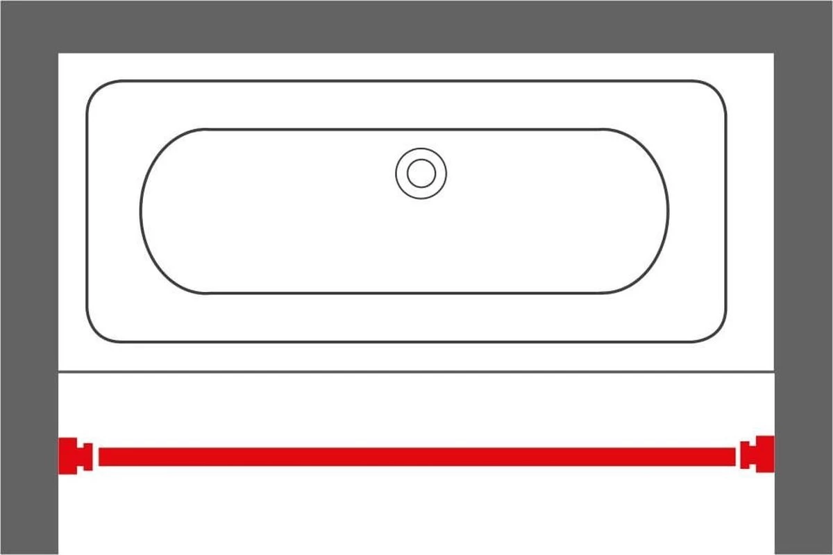Sealskin Douchegordijnstang - 110-185 Cm - Wit 2 Sealskin Douchegordijnstang - 110-185 Cm - Wit - Image 2