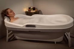 HelloBath Opvouwbaar Zitbad - Bath Bucket - 148cm - 220L - Extra Lang - Incl. Badkussen & Opberghoes -Grohe Winkel 1200x800 23