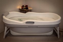 HelloBath Opvouwbaar Zitbad - Bath Bucket - 148cm - 220L - Extra Lang - Incl. Badkussen & Opberghoes -Grohe Winkel 1200x800 25