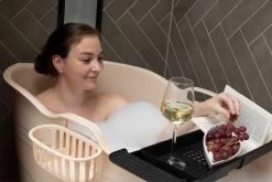 HelloBath® - Bath Bucket - XL - 125 Cm - Brazilian Sand - Zitbad - Ligbad (Verzending In Doos) - Incl. Badplank En Kraantje -Grohe Winkel 1200x800 27