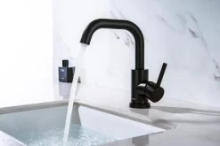 LOMAZOO Wastafelkraan Zwart Pollux - Zwarte Wastafelkraan - Badkamerkraan Zwart - Zwarte Badkamerkraan -Grohe Winkel 1200x801 14