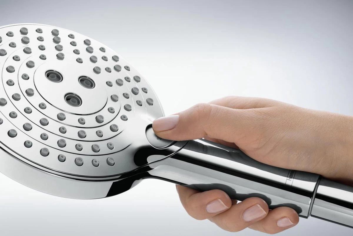 Hansgrohe Raindance Select S Doucheset 120 3jet PowderRain Met Unica'S Puro Glijstang 65 Cm Chroom 6 Hansgrohe Raindance Select S Doucheset 120 3jet PowderRain Met Unica'S Puro Glijstang 65 Cm Chroom - Image 6