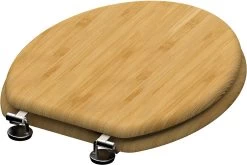 SCHÜTTE WC-Bril 81101 NATURAL BAMBOO - Massief Bamboe - Soft Close - Verchroomde Scharnieren -Grohe Winkel 1200x804 2