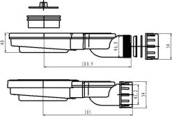 Extra Plat Douchebak Sifon Slim Inbouwhoogte 40mm Met Zeefje Voor Gatmaat 90mm -Grohe Winkel 1200x809