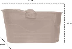 LIFEBATH - Zitbad Mira - Bath Bucket XL - 400L - Ligbad 122 Cm - Costa Rica Sand -Grohe Winkel 1200x811 1