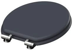 SCHÜTTE WC-Bril 80104 SPIRIT ANTHRAZIT - MDF-Hout - Soft Close - Verchroomde Scharnieren - Gelakt - Gesatineerd Antraciet -Grohe Winkel 1200x815 2