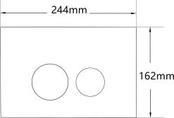 QeramiQ Push Bedieningspaneel Toilet - Frontbediening - Mat Zwart - Voor Geberit UP320/UP720 -Grohe Winkel 1200x817 2