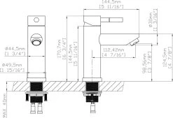 Merkloos Wastafelkraan 8500A - Badkamerkraan - Toiletkraan - Mengkraan - Mat Zwart -Grohe Winkel 1200x821
