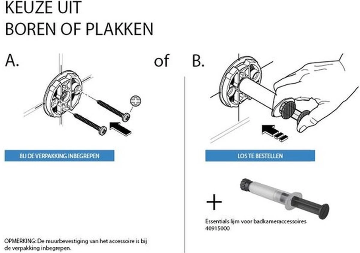GROHE Essentials Toiletborstelset (wandmodel) - Chroom 3 GROHE Essentials Toiletborstelset (wandmodel) - Chroom - Image 3