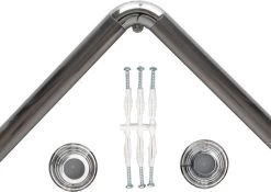 Saninorm Douchegordijnstang - 90x90 Cm - Aluminium