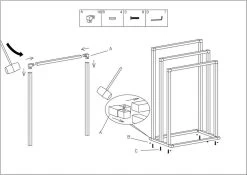 Sealskin Tube - Handdoekrek Vrijstaand - Zwart -Grohe Winkel 1200x848 5