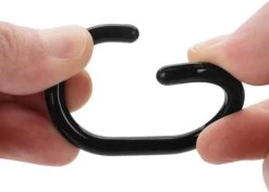 FSW-Products - 12 Stuks - Gordijnringen - 4.6x2.9cm - Buigbaar - Douchegordijn - Ringen Voor Gordijnen - Ring - Gordijnhaken - Haken - Gordijn - Douchegordijnringen - Zwart -Grohe Winkel 1200x860