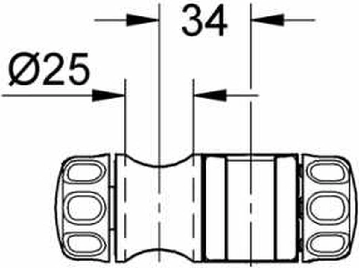 GROHE Relexa Glijstuk - 25 Mm - Chroom - 07659000 4 GROHE Relexa Glijstuk - 25 Mm - Chroom - 07659000 - Image 4