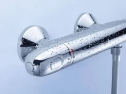 GROHE Grohtherm 1000 New Thermostatische Douchekraan - 15cm - Met Koppelingen - EcoJoy® - CoolTouch - Chroom - 34143003 -Grohe Winkel 1200x899 20