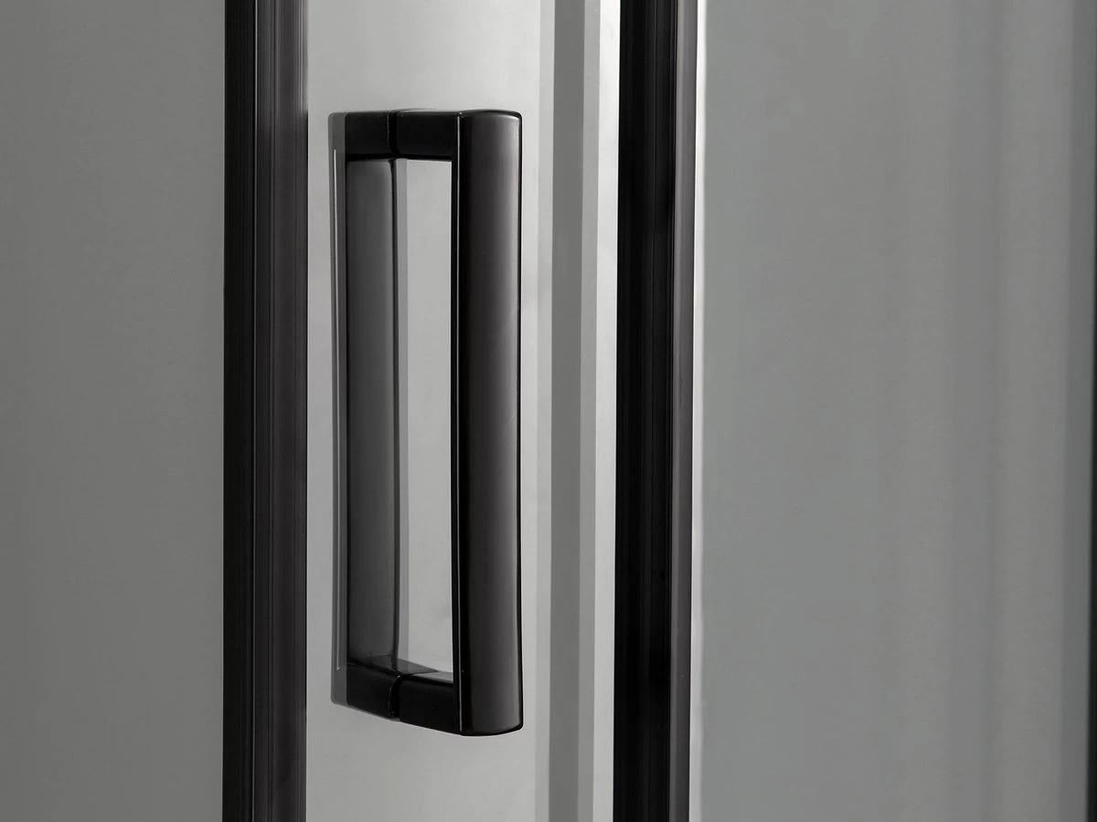 Merkloos Douchecabine Kwartrond 90x90x200 Cm 6 Mm Nano Anti Kalk Veiligheidsglas Met Zwart Aluminium Omlijsting 3 Merkloos Douchecabine Kwartrond 90x90x200 Cm 6 Mm Nano Anti Kalk Veiligheidsglas Met Zwart Aluminium Omlijsting - Image 3