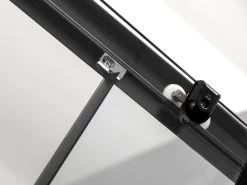 Merkloos Douchecabine Vierkant - 90x90x200cm 6 Mm - Nano Anti Kalk Veiligheidsglas - Zwart Aluminium Omlijsting -Grohe Winkel 1200x900 36