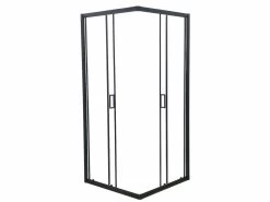 Merkloos Douchecabine Vierkant - 90x90x200cm 6 Mm - Nano Anti Kalk Veiligheidsglas - Zwart Aluminium Omlijsting -Grohe Winkel 1200x900 38