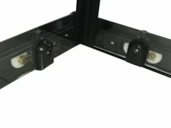 Merkloos Douchecabine Vierkant - 90x90x200cm 6 Mm - Nano Anti Kalk Veiligheidsglas - Zwart Aluminium Omlijsting -Grohe Winkel 1200x900 45