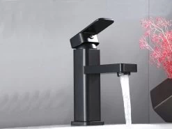 Merkloos Wastafelkraan | Badkamerkraan | Fonteinkraan | Mengkraan | Mat Zwart | RVS | Zwarte Kraan -Grohe Winkel 1200x900 80