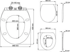 Tiger Boston - Toiletbril - WC Bril - Duroplast - Wit / RVS Geborsteld -Grohe Winkel 1200x901 2