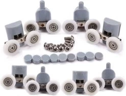 Merkloos Wielen Voor Douchedeur, Rollen Voor Douchedeur, Wieltjes, Douchedeur, 4 X Boven En 4 X Onder, Badkamer, 25 Mm, 8 Stuks Dubbele Wielen -Grohe Winkel 1200x908 2