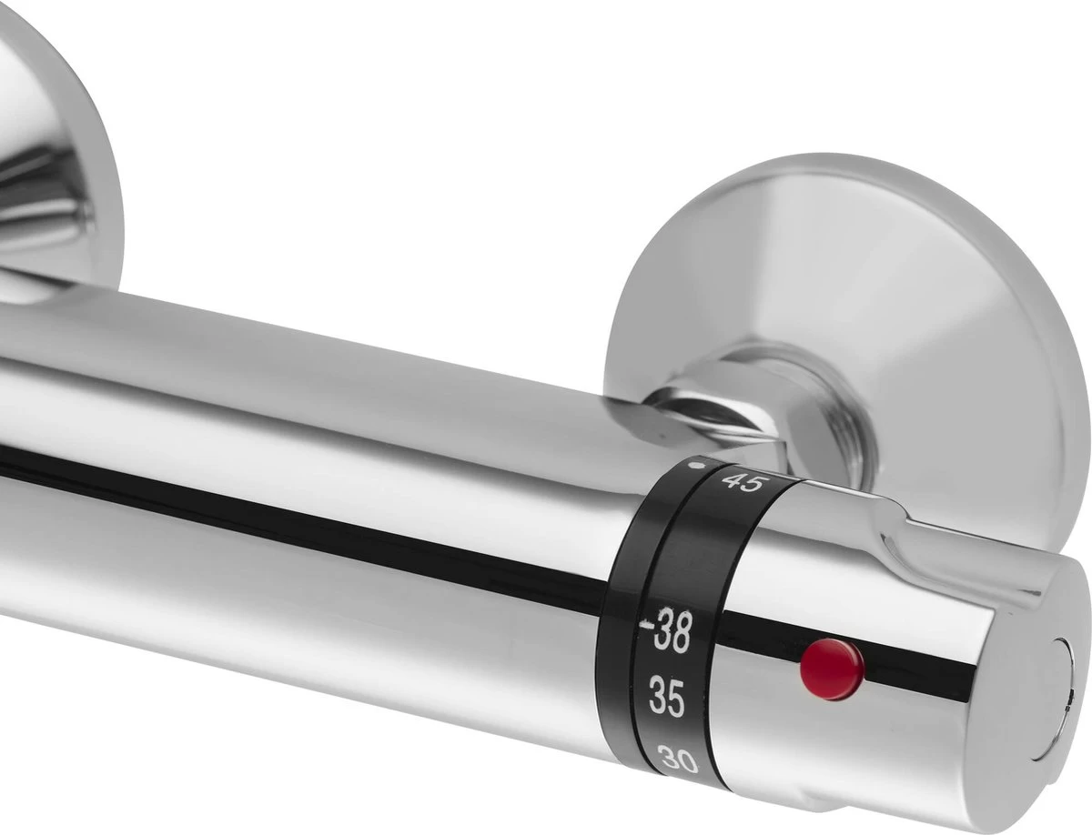Saqu Ecoline - Thermostaatkraan - Waterbesparende Douchekraan - 15cm - Chroom 5 Saqu Ecoline - Thermostaatkraan - Waterbesparende Douchekraan - 15cm - Chroom - Image 5
