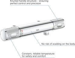 GROHE Grohtherm 1000 Performance Thermostatische Douchekraan - 12cm - Zonder Koppelingen - Chroom - 34778000 -Grohe Winkel 1200x923 2