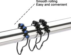 BOTC Gordijnringen - 12 Stuks Gordijn Haken - Gordijnhaken- RVS Gordijn Ringen Voor Gordijn Roede - Zwart -Grohe Winkel 1200x930 2