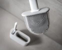 Lopoleis WC Borstel – Toiletborstel – Gesloten Bodem – WC Borstel Met Randreiniger – Siliconen – Grijs – WC Borstel Met Houder – Vrijstaand – Hangend – WC Borstel En Houder -Grohe Winkel 1200x959 2
