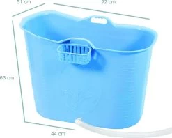 Zitbad Voor Volwassenen - Bath Bucket - Blauw - 200L -Grohe Winkel 1200x962