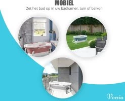 Vonia Opvouwbaar Bad - Zitbad - Bath Bucket - 140 Cm Lang - Inklapbaar Bad - Incl. Badkussen - Roze -Grohe Winkel 1200x966 1