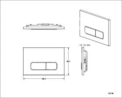 Bedieningsplaat StarBlueDisc Mocha 35 TBV Geberit UP100 UP320 UP300 UP700 UP720 Mat Zwart -Grohe Winkel 1200x966 4